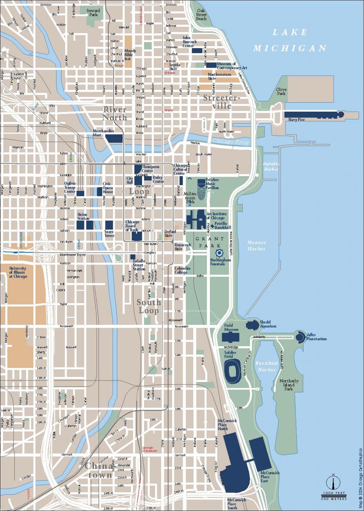 tráfego mapa de Chicago