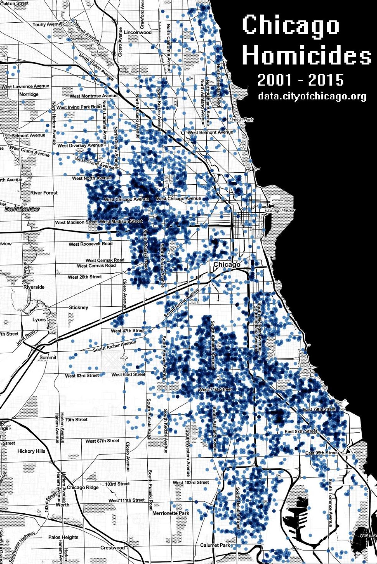 Chicago assassinato mapa