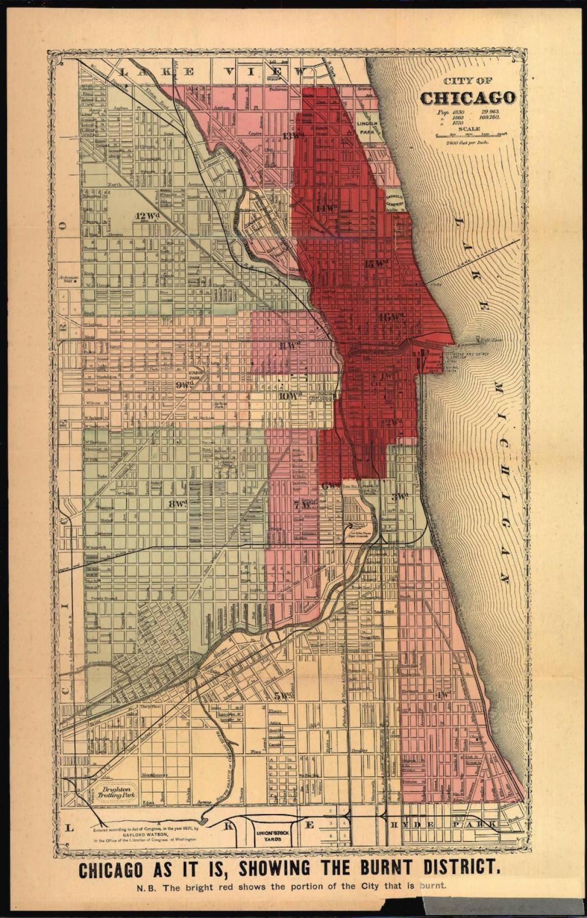 mapa da grande Chicago fire