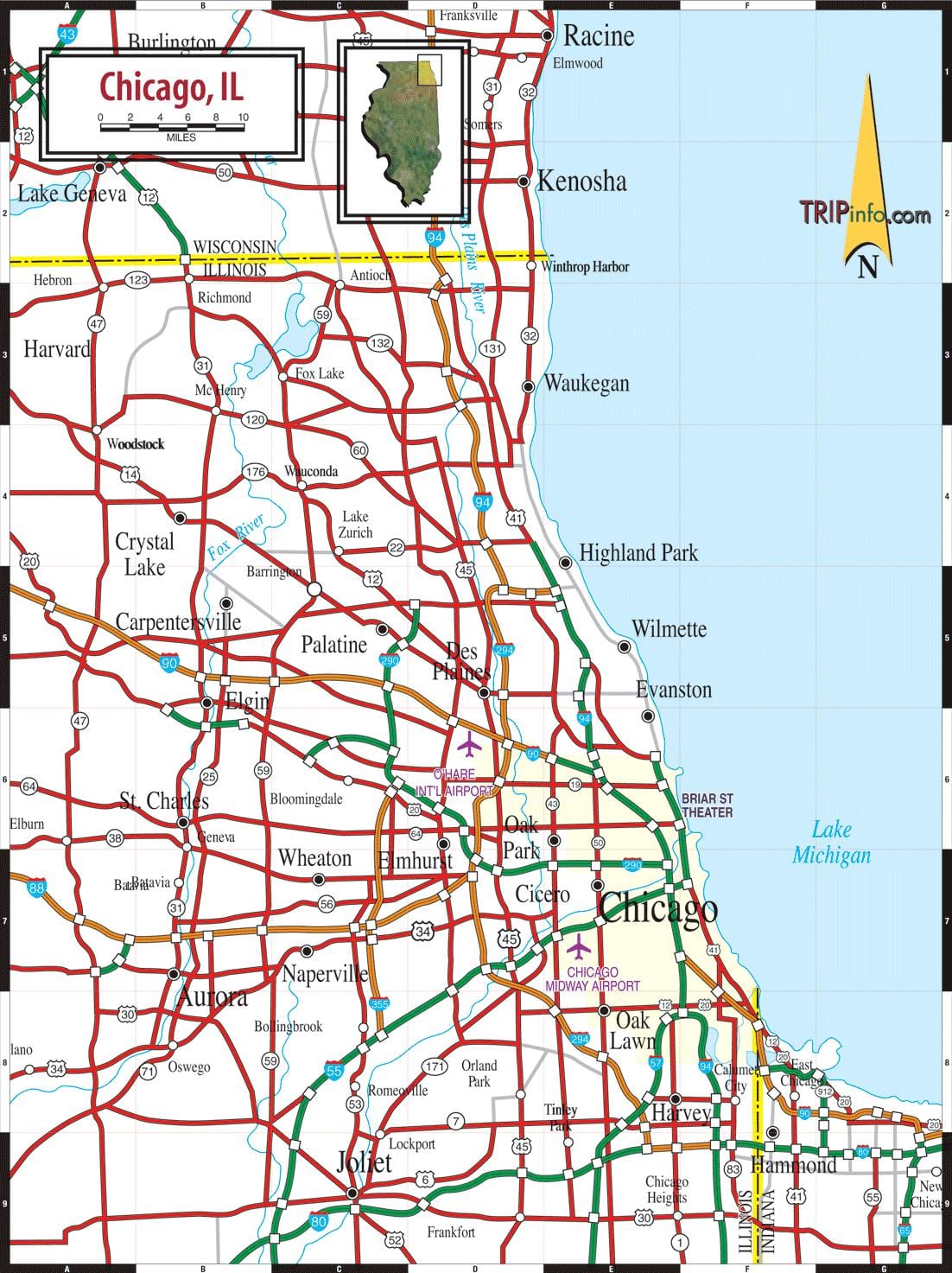mapa de Chicago
