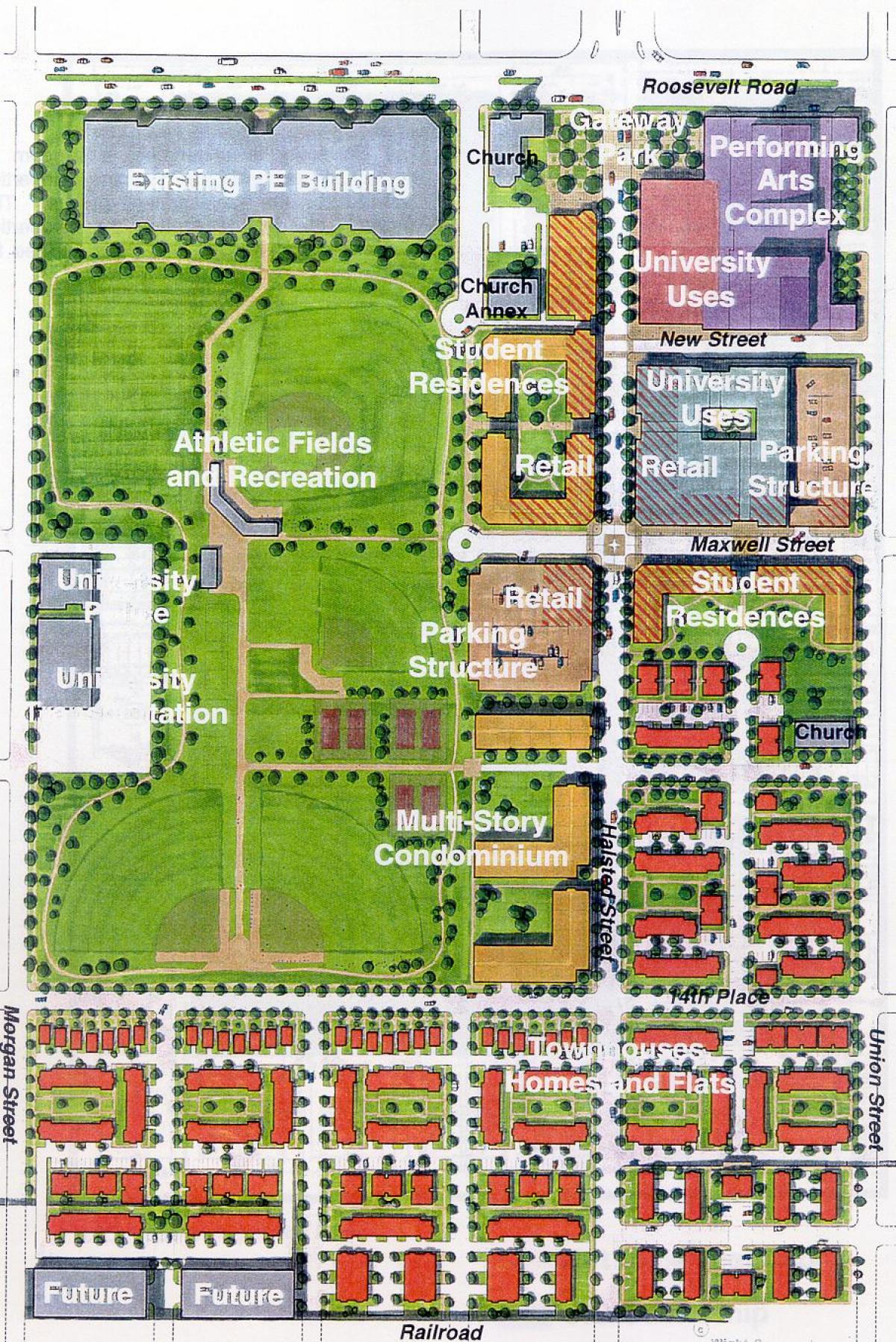mapa da UIC leste campus