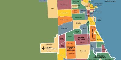 Mapa de bairros de Chicago