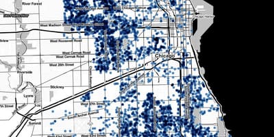 Chicago assassinato mapa