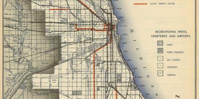 Mapa do metrô de Chicago