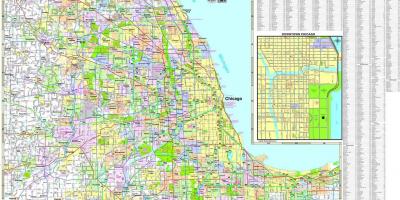 Mapa de Chicago rodovias