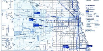Cta de ônibus mapa de rotas