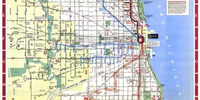 Mapa da cidade de Chicago, a limites