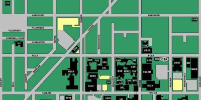 Mapa da UIC oeste campus